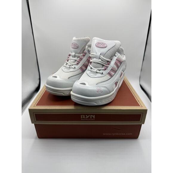 Ryn Walking Science White Pink Womens Shoes Size 6 KOR 230 *New - Picture 4 of 16